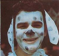 Tom Rosenberg in a dog costume in 1983