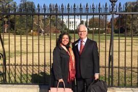 ACA President/CEO Tom Rosenberg and Eastern Outreach and Engagement Team Leader Jazmin Albarran at the White House