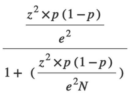 sample size calculation