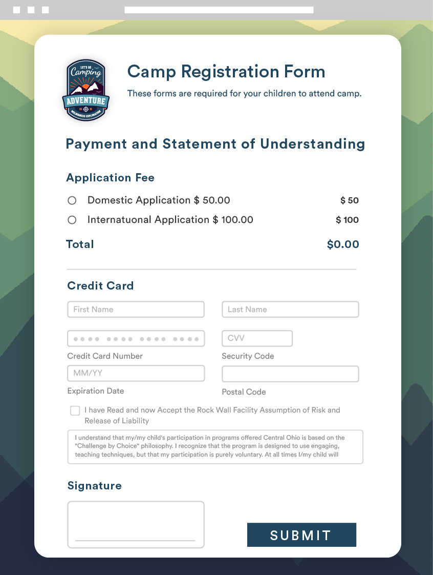 Form Payment screenshot