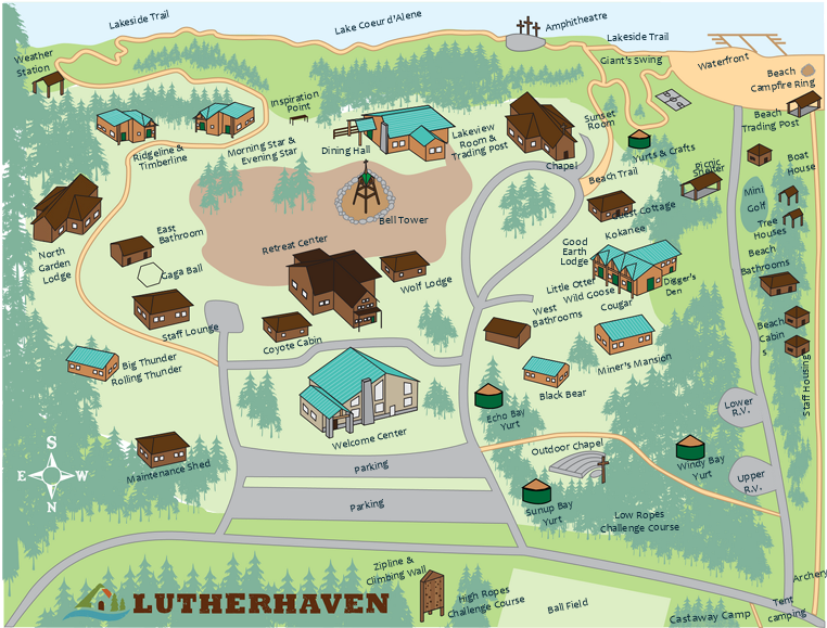 Map of Camp Lutherhaven