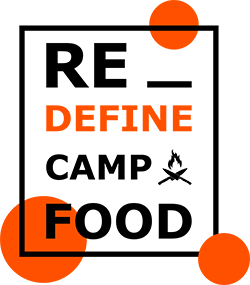 Redefine camp food logo