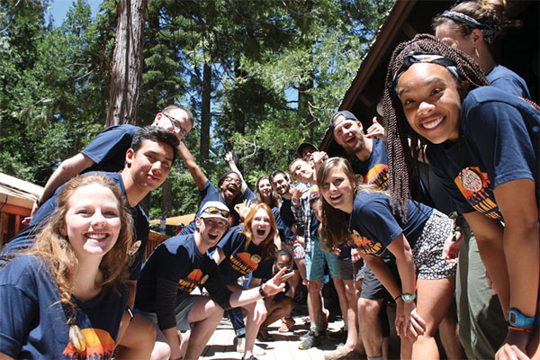 Mountain camp staff