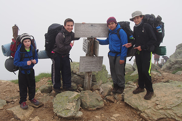 Campers at the summit