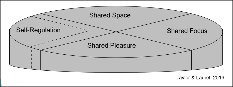 social engagement components pie chart