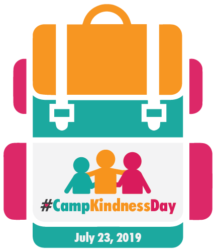 Camp Kindness Day backpack logo