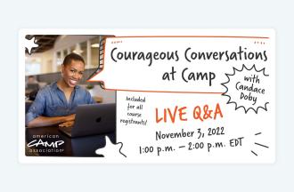 Courageous Conversations at Camp QA illustration