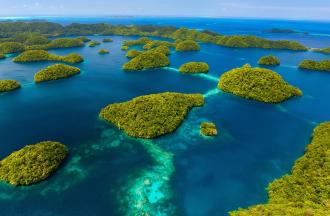 Shot of Palau Rock Islands