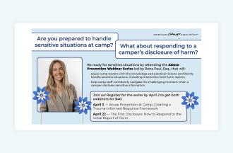Abuse prevention webinar series illustration