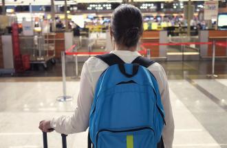 airport traveler at the airpot