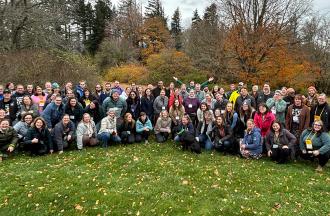Cascadia Campference attendees in a group photo