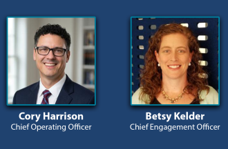 Harrison and Kelder announced as COO and Chief Engagement Officer
