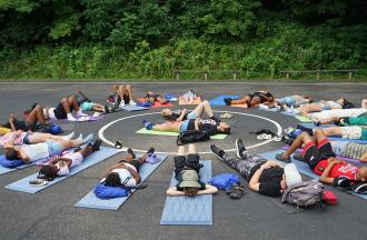 group in circle