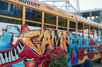 Disney Camp Rock bus