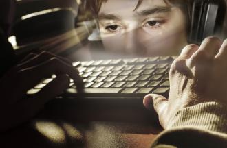 Online Safety Child at Computer