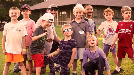 Campers posing for photo