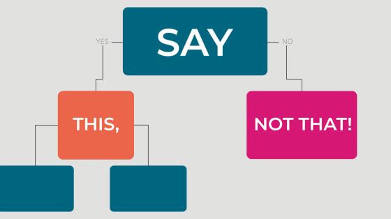 Visual of "Say This, Not That"