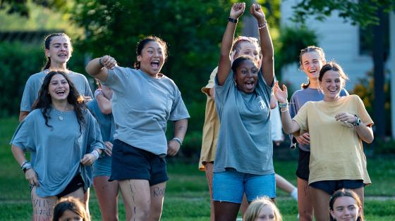 campers cheering