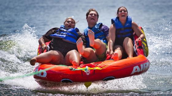 campers tubing