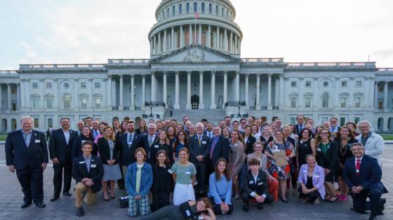 group photo in front of capitol building