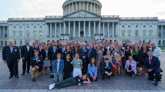 group photo in front of capitol building