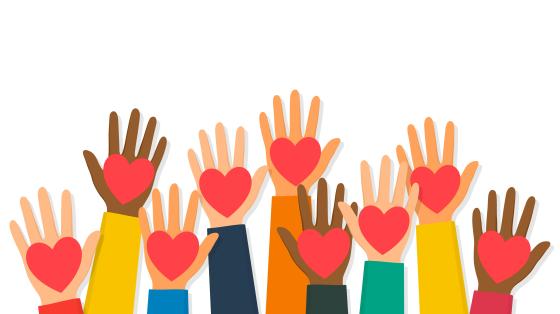 Photo of hands with hearts