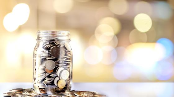 jar of coins