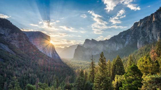 mountain sunrise