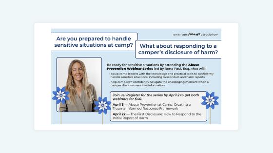 Abuse prevention webinar series illustration