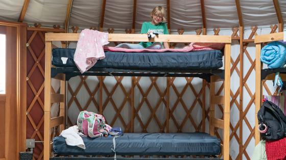 Camper in bunk