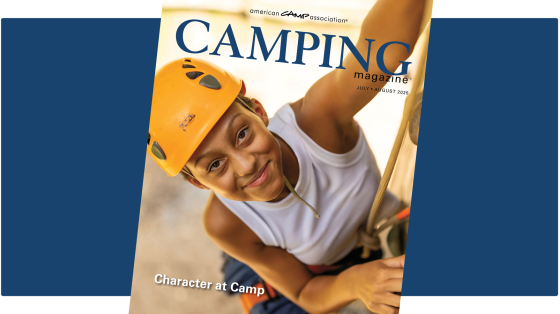 Magazine Cover for 2025 July/August Camping Magazine