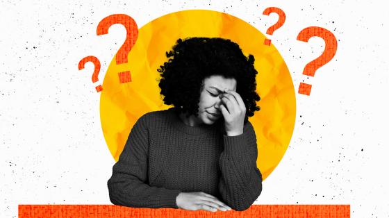 A person experiencing burnout