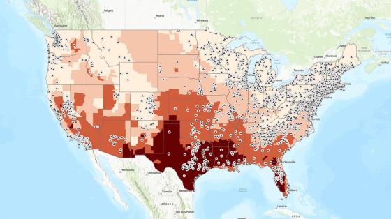 interactive map screenshot from tool