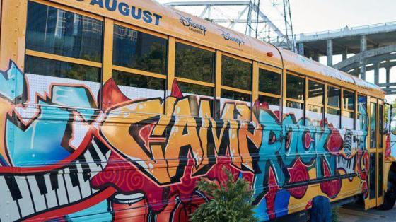 Disney Camp Rock bus