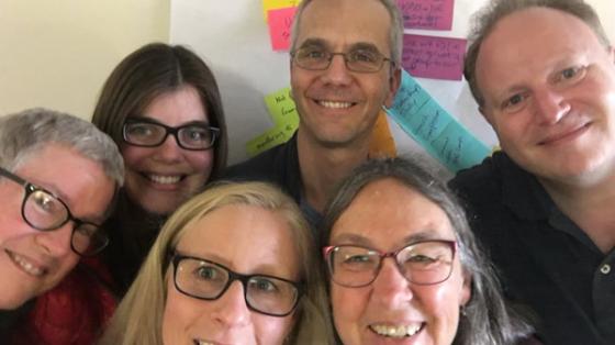 CARE members from far left:  Mary Rogers, Cass Morgan, Tom Akiva, Scott Brody, Marianne Bird, and ACA Staff Laurie Browne