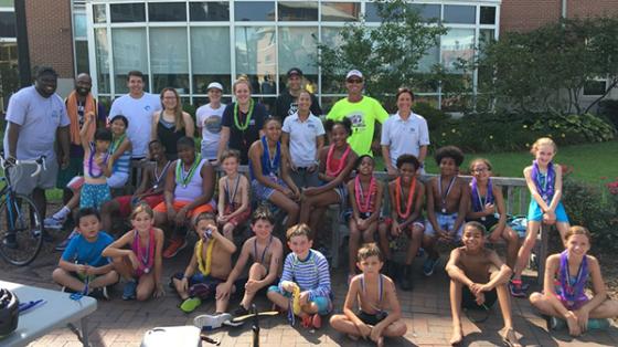 ODU Youth Summer Triathlon Camp participants