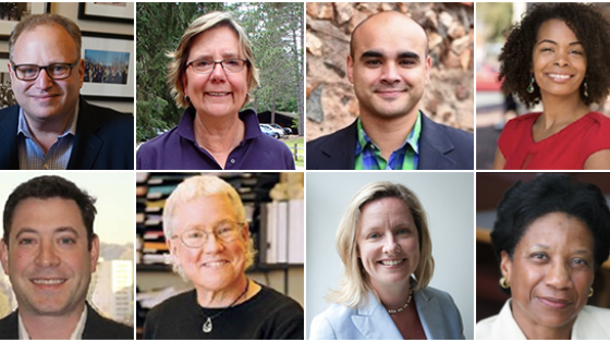 Collage of board member profiles