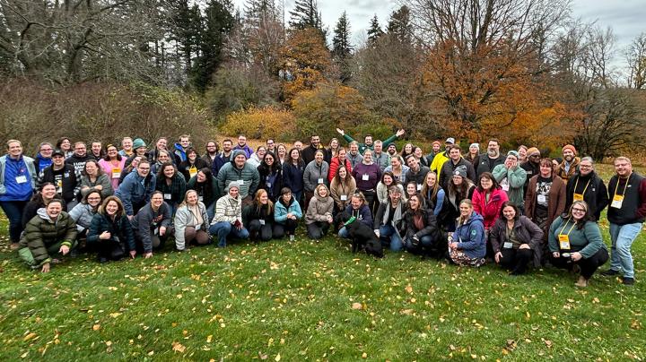 Cascadia Campference attendees in a group photo