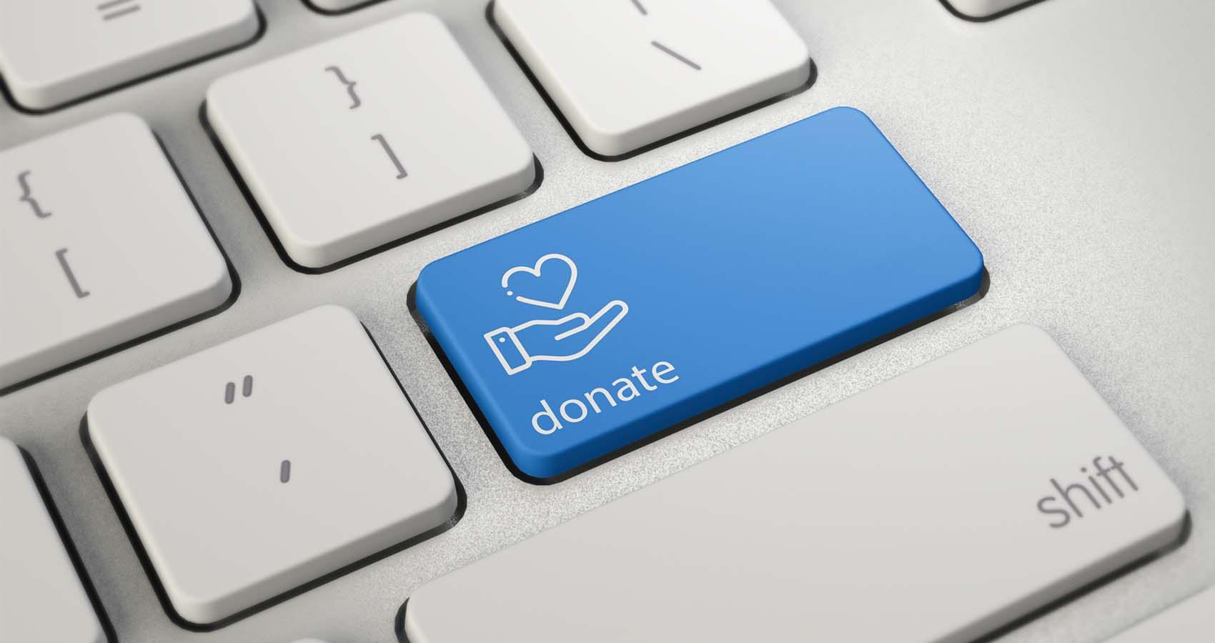 Donate button on keyboard