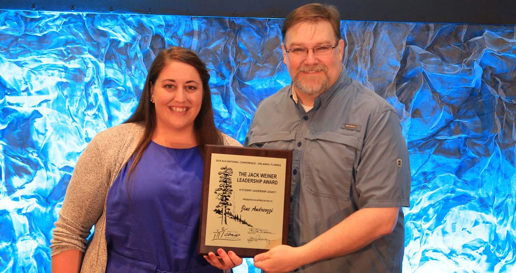 Award presentation at a National Conference