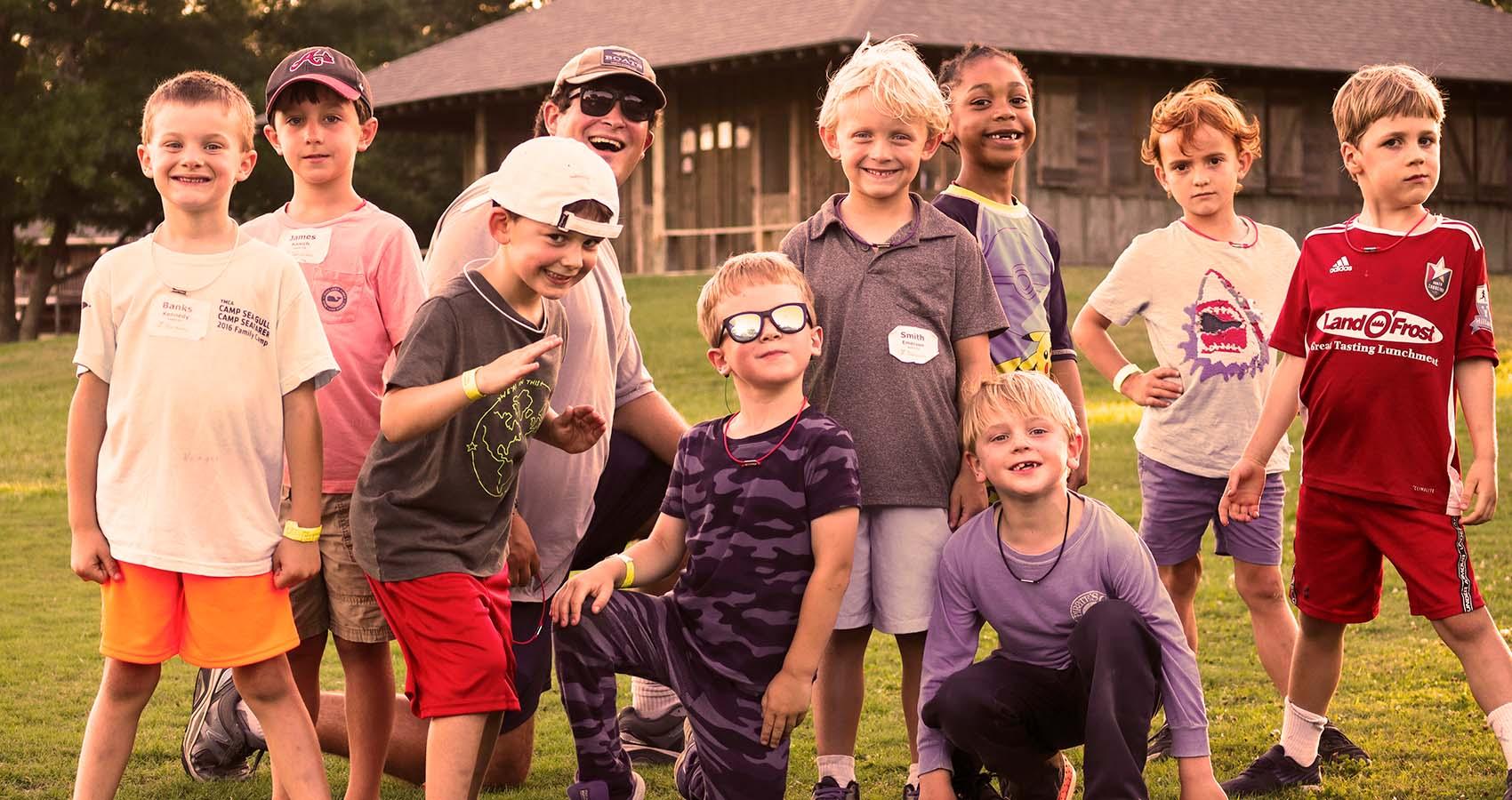 Campers posing for photo