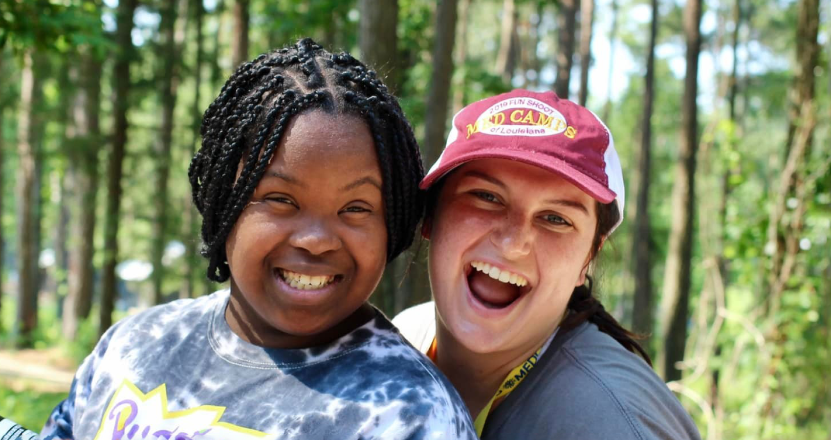 Counselor and Camper Smiling