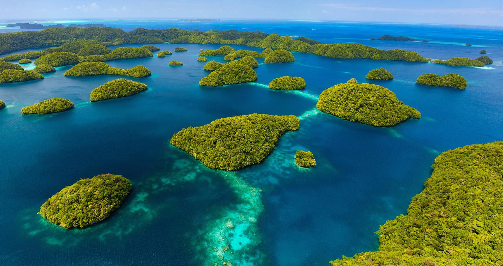 Shot of Palau Rock Islands
