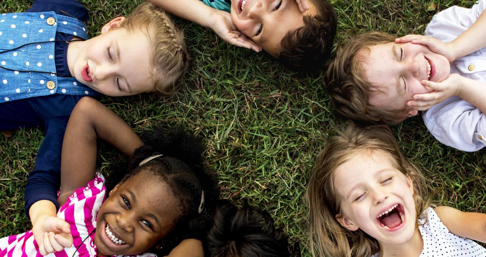 group of kids smiling