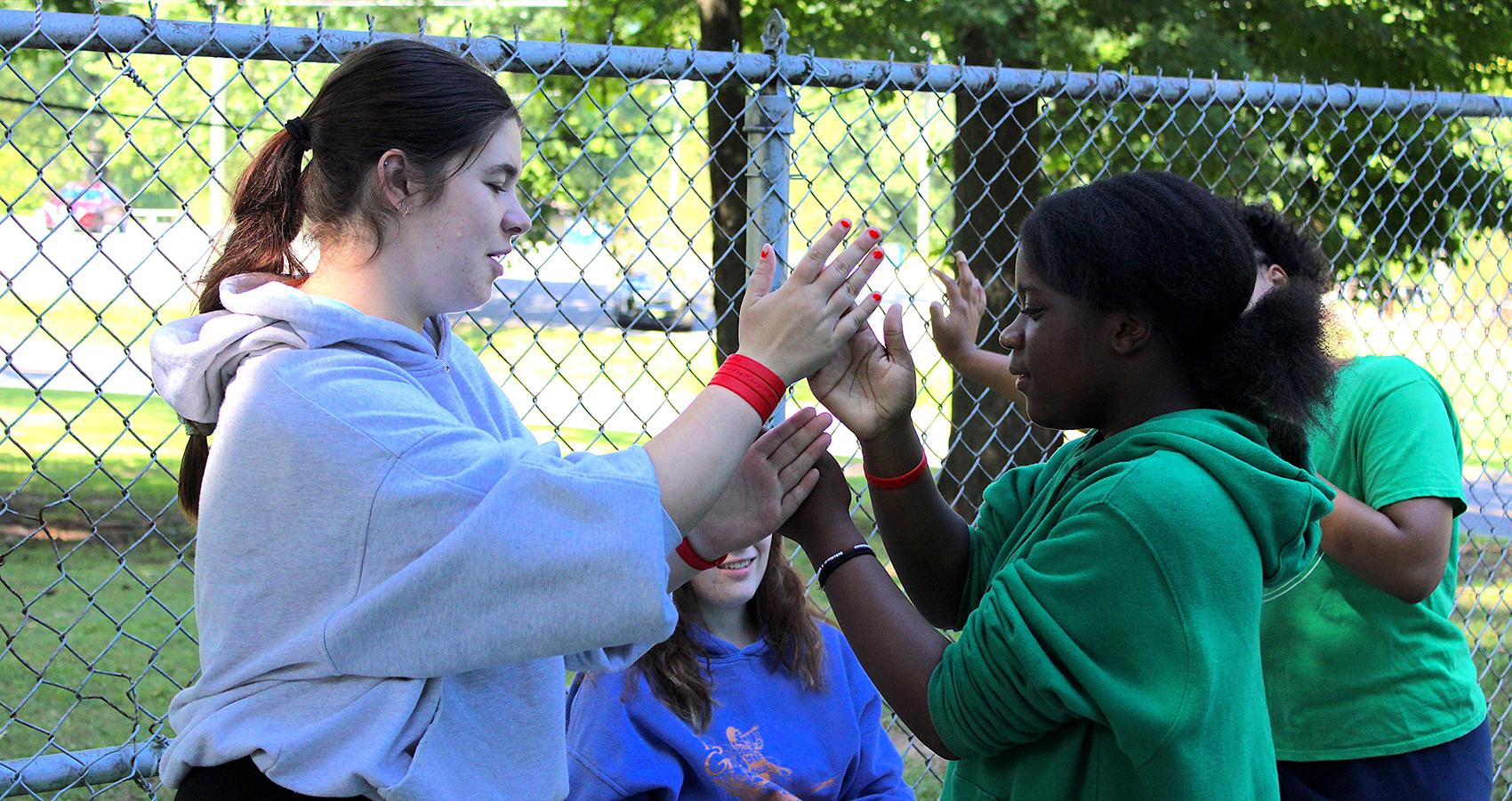 high five