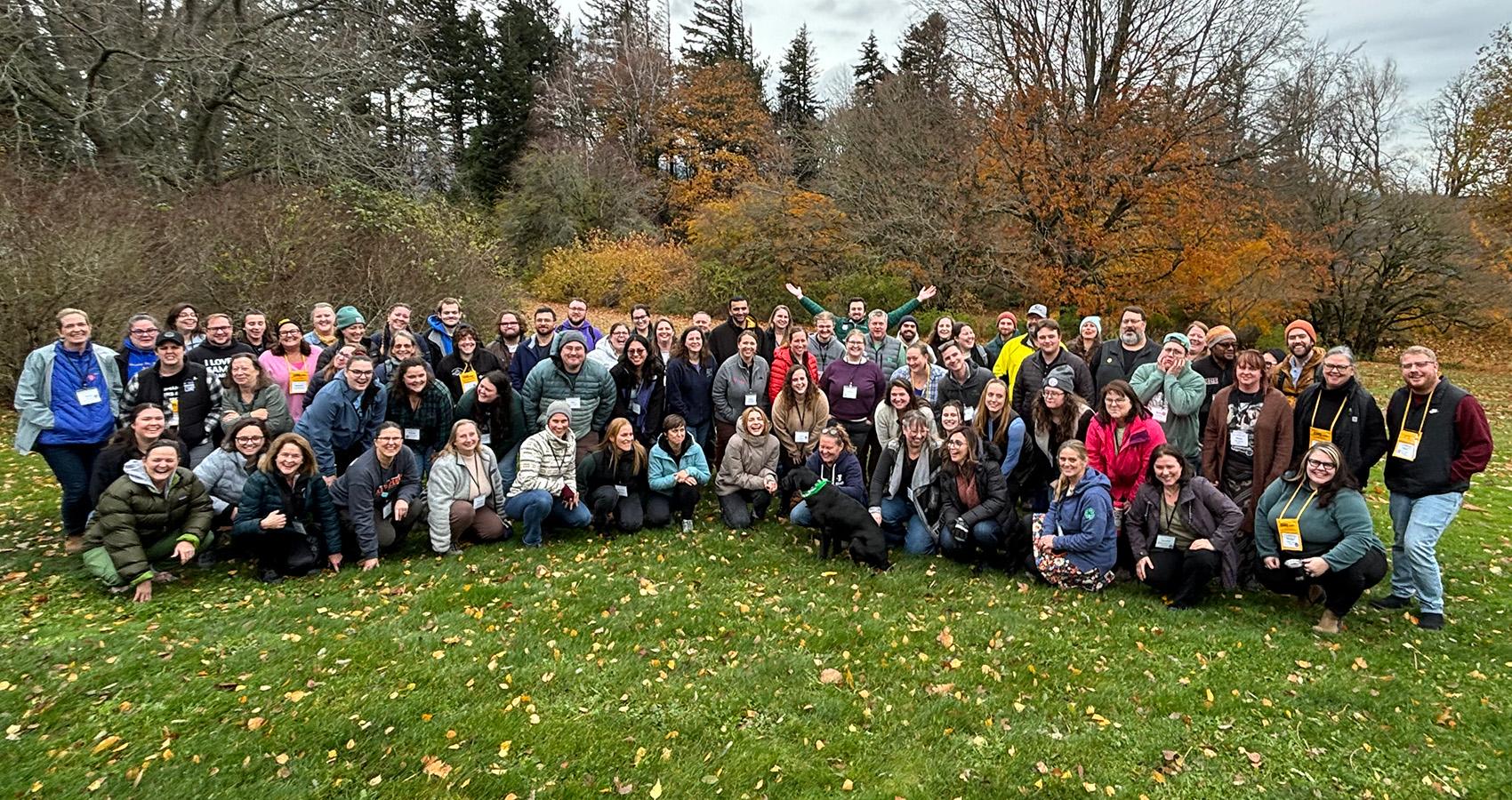 Cascadia Campference attendees in a group photo