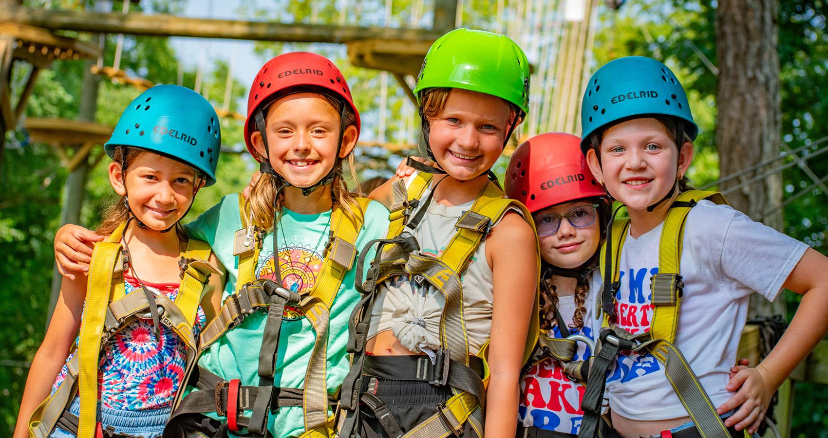 campers posing for photo at Liberty Lake Day Camp
