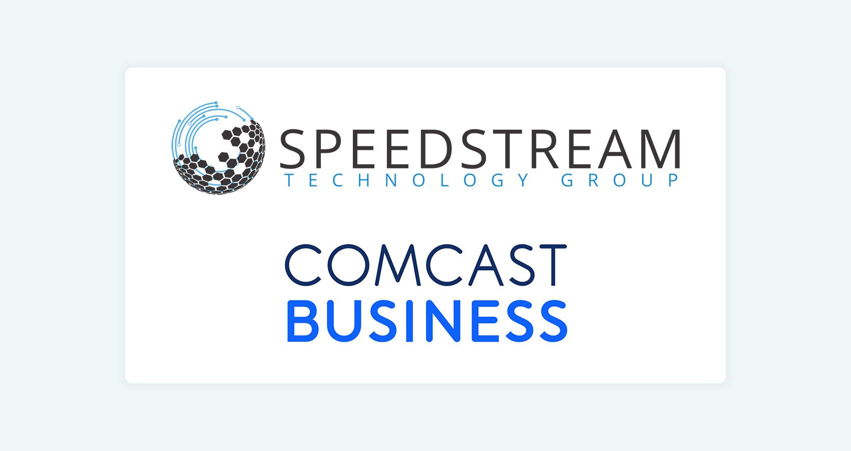 Speedstream Technology Group and Comcast Business logos