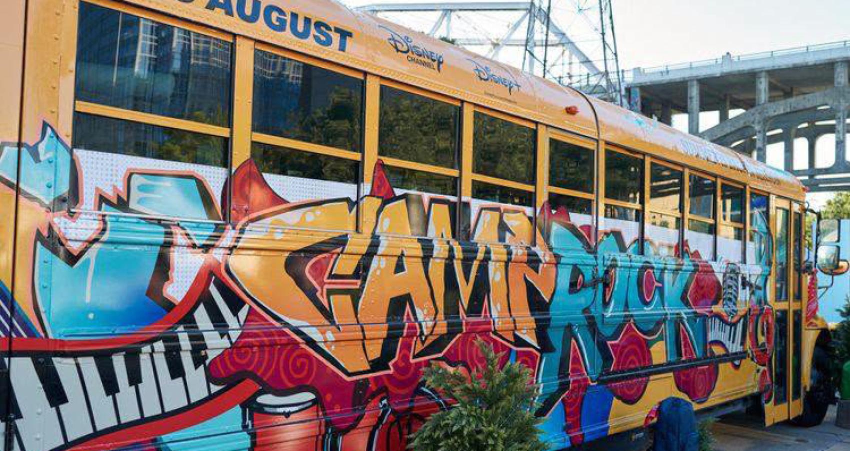Disney Camp Rock bus