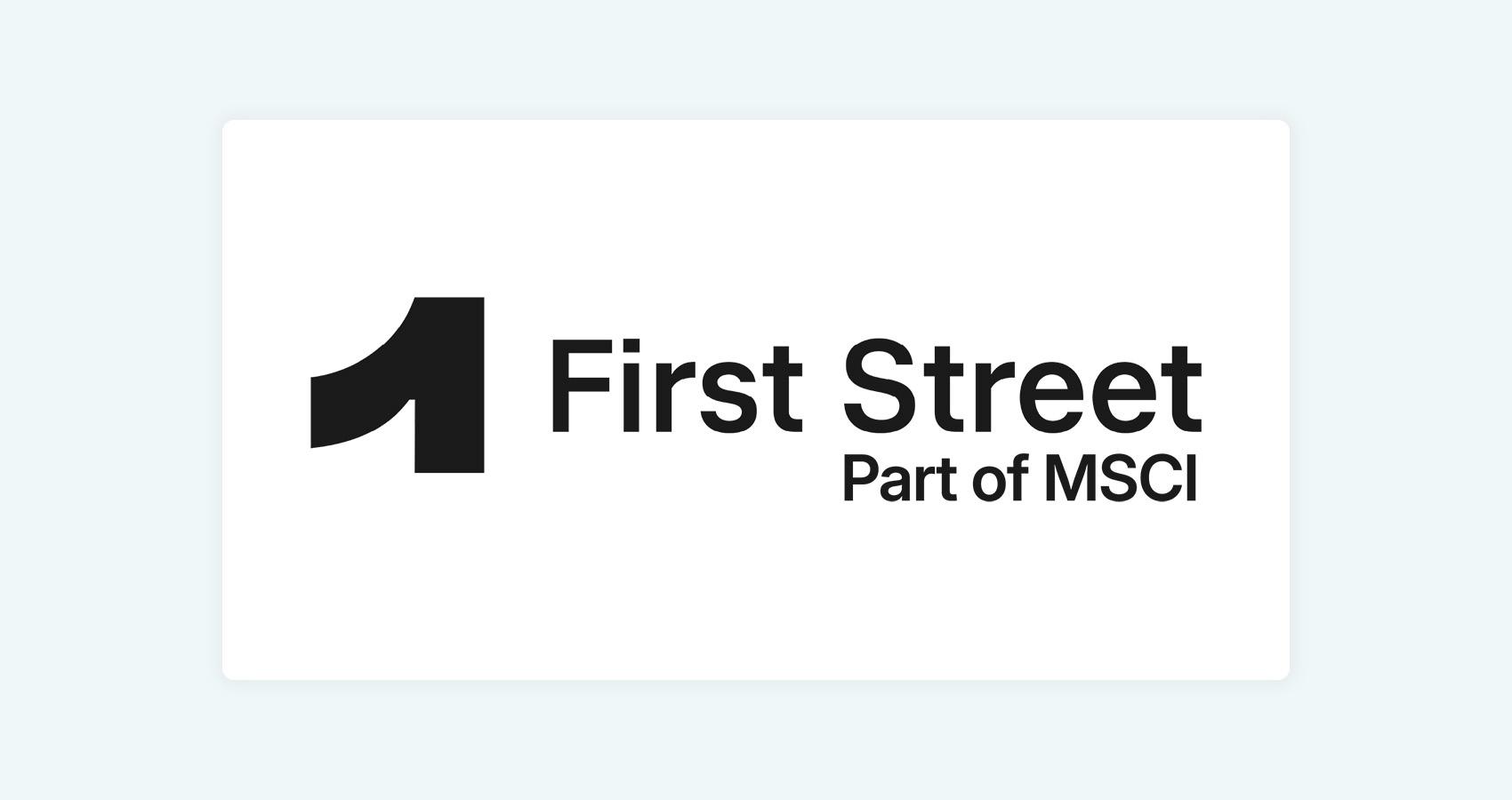First Street, part of MSCI logo